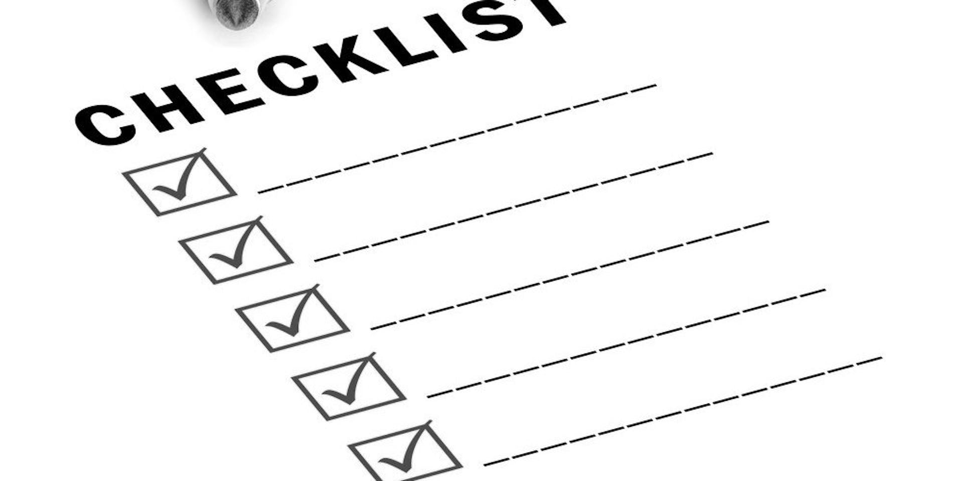 Architect client checklist