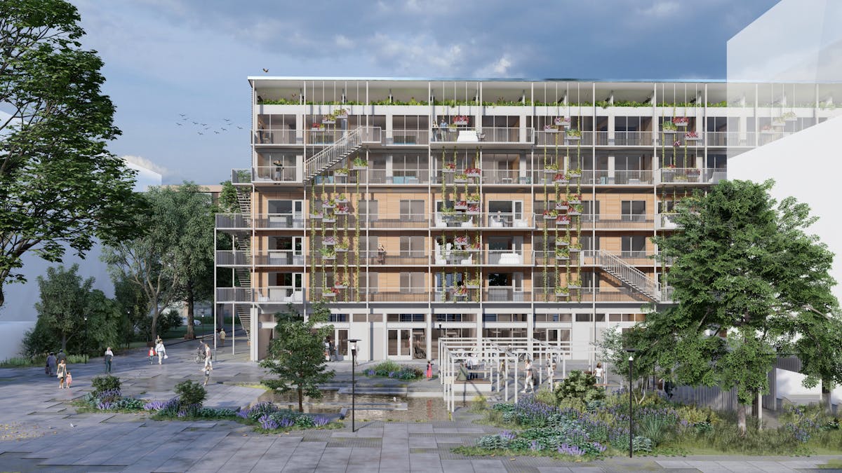 Nederlandse inzending Solar Decathlon biedt oplossing voor circulaire transformatie van naoorlogse portiekwoningen - featured image