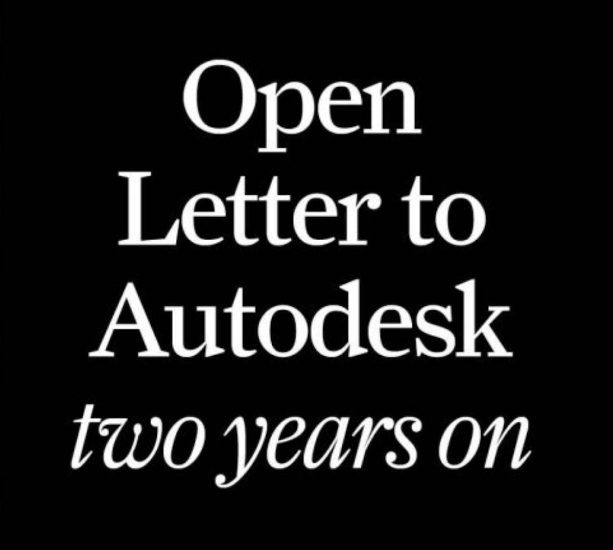 BNA ondertekent open brief aan Autodesk, teken mee! - featured image